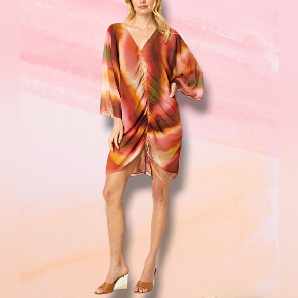 MSRP$375 Los Angeles Golshifteh Dress in Jaipur Ombre. Size M/L. NWT - Picture 2 of 12